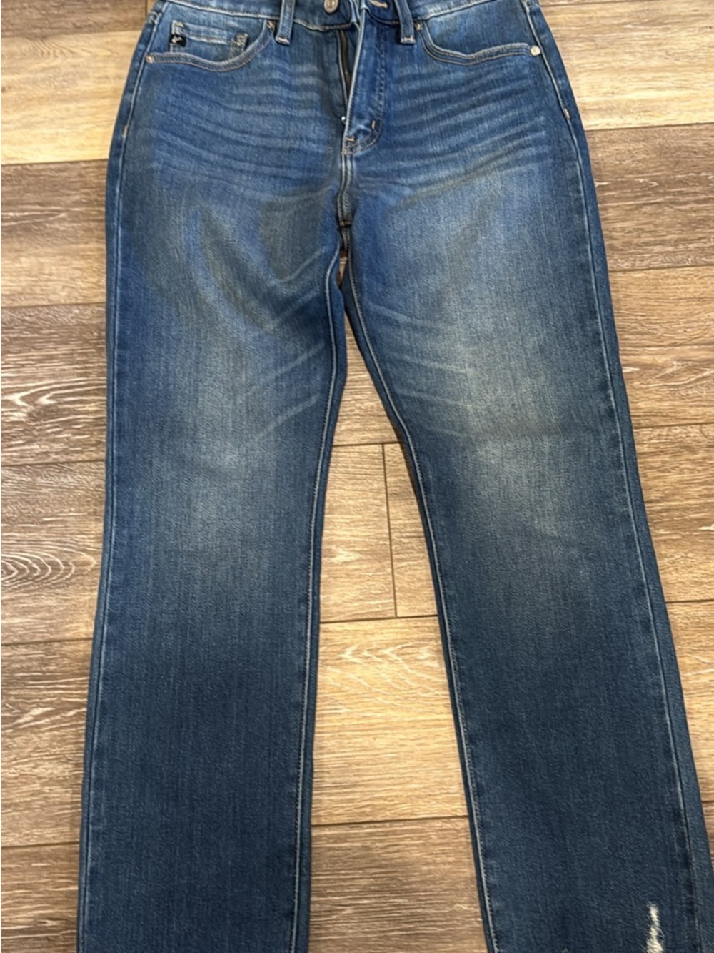KanCan Dark Blue Cropped Ankle Jeans